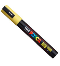 Marcatore a base d'acqua Uni Posca PC5M - punta  tonda media da 1,8mm a 2,5mm - giallo - Uni Mitsubishi