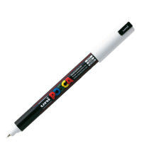 Marcatore a base d'acqua Uni Posca Pen PC1M - punta extra fine 0,7mm - bianco  - Uni Mitsubishi