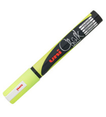 Marcatore a gesso liquido Uni Chalk Marker - punta tonda da 1,80-2,50mm - giallo fluo - Uni Mitsubishi Marcatore a gesso liquido Uni Chalk Marker - punta tonda da 1,80-2,50mm - giallo fluo - Uni Mitsubishi