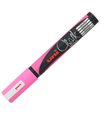 Marcatore a gesso liquido Uni Chalk Marker - punta tonda da 1,80-2,50mm - rosa fluo - Uni Mitsubishi