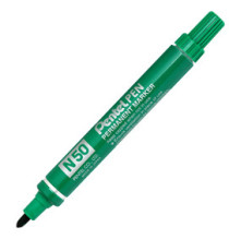Marcatore permanente N50 - punta tonda - verde - Pentel