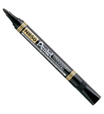 Marcatore permanente N850 - punta tonda - astuccio 4 colori assortiti - linea Amiko - Pentel