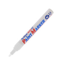 Marcatore permanente A 400 - a vernice - punta tonda - 2,3 mm - bianco - Artline
