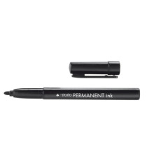 Marcatore Tratto Permanent Ink - punta tonda 2,00mm - nero - Tratto - conf. 12 pezzi