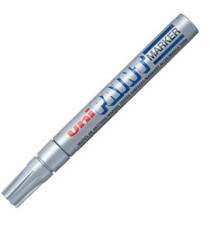 Marcatore Uni Paint PX20 - punta 2,8mm - argento - Uni Mitsubishi Marcatore Uni Paint PX20 - punta 2,8mm - argento - Uni Mitsubishi