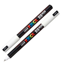 Marcatore Uni Posca PC1M - punta extra fine 0.7 mm - colori assortiti - Uni Mitsubishi - conf. 10 pezzi