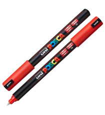 Marcatore Uni Posca PC1M - punta extra fine 0.7 mm - colori assortiti - Uni Mitsubishi - conf. 10 pezzi