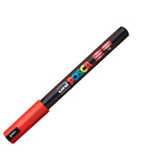 Marcatore Uni Posca PC1M - punta extra fine 0.7 mm - colori assortiti - Uni Mitsubishi - conf. 5 pezzi