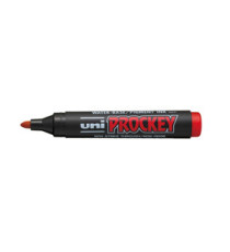 Marcatore Uni Prockey M122  - punta conica da 1,20-1,80mm - rosso  - Uni Mitsubishi