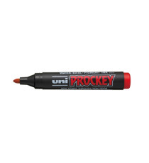 Marcatore Uni Prockey M122  - punta conica da 1,20-1,80mm - rosso  - Uni Mitsubishi