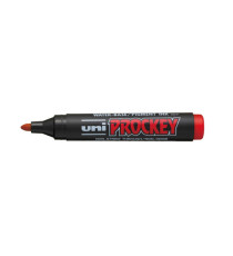 Marcatore Uni Prockey M122  - punta conica da 1,20-1,80mm - rosso  - Uni Mitsubishi Marcatore Uni Prockey M122  - punta conica da 1,20-1,80mm - rosso  - Uni Mitsubishi