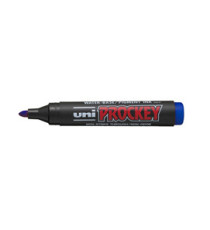 Marcatore Uni Prockey M122 - punta conica da 1,20-1,80mm  - blu - Uni Mitsubishi Marcatore Uni Prockey M122 - punta conica da 1,20-1,80mm  - blu - Uni Mitsubishi