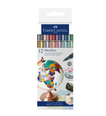 Marcatori - colori assoriti metallics - Faber-Castell - conf. 12 pezzi Marcatori - colori assoriti metallics - Faber-Castell - conf. 12 pezzi