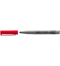 Marcatori permanente Marking a base d'alcool - punta pocket tonda 1,10mm - rosso - Bic - conf. 12 pezzi Marcatori permanente Marking a base d'alcool - punta pocket tonda 1,10mm - rosso - Bic - conf. 12 pezzi