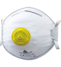 Mascherina filtrante FFP2 - con valvola - monouso - Deltaplus - conf. 10 pezzi