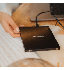 Masterizzatore CD/DVD slimline esterno con connessione USB-C - Verbatim - 43886 Masterizzatore CD/DVD slimline esterno con connessione USB-C - Verbatim - 43886