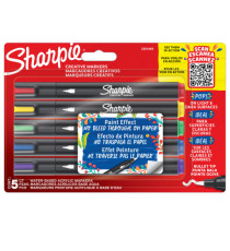 Marcatore acrilico - punta tonda - colori assortiti - Sharpie - conf. 5 pezzi