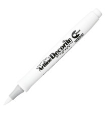Marcatore Decorite - punta pennello - bianco - Artline