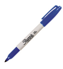Marcatore permanente - punta fine 1 mm - blu - Sharpie Marcatore permanente - punta fine 1 mm - blu - Sharpie
