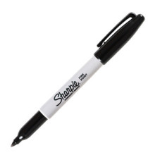 Marcatore permanente - punta fine 1 mm - nero - Sharpie Marcatore permanente - punta fine 1 mm - nero - Sharpie
