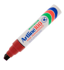 Marcatore permanente A 100 - punta scalpello jumbo - 7,50 - 12,00 mm - rosso - Artline Marcatore permanente A 100 - punta scalpello jumbo - 7,50 - 12,00 mm - rosso - Artline