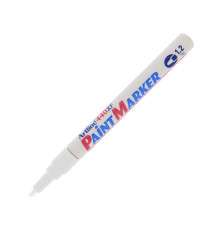 Marcatore permanente A 440 - a vernice - punta tonda fine - 1,2 mm - bianco - Artline