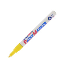 Marcatore permanente A 440 - a vernice - punta tonda fine - 1,2 mm - giallo - Artline