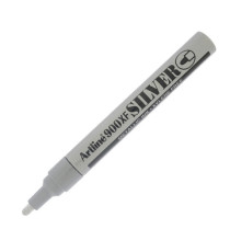 Marcatore permanente A 900 - a vernice - punta tonda - 2,3 mm - argento - Artline
