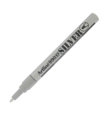 Marcatore permanente A 990 - a vernice - punta tonda fine - 1,2 mm - argento - Artline Marcatore permanente A 990 - a vernice - punta tonda fine - 1,2 mm - argento - Artline