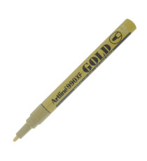 Marcatore permanente A 990 - a vernice - punta tonda fine - 1,2 mm - oro - Artline Marcatore permanente A 990 - a vernice - punta tonda fine - 1,2 mm - oro - Artline