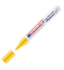 Marcatore permanente a vernice 750 - punta tonda - da 2 a 4 mm - giallo - Edding Marcatore permanente a vernice 750 - punta tonda - da 2 a 4 mm - giallo - Edding