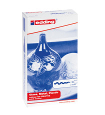Marcatore permanente a vernice 750 - punta tonda - da 2 a 4 mm - nero - Edding