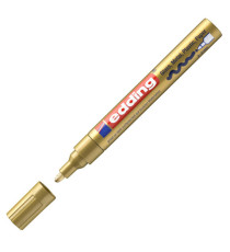 Marcatore permanente a vernice 750 - punta tonda - da 2 a 4 mm - oro - Edding Marcatore permanente a vernice 750 - punta tonda - da 2 a 4 mm - oro - Edding