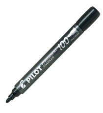 Marcatore Permanente Markers 100 - punta tonda 4,50 mm - colori assortiti - Pilot - astuccio 4 pezzi