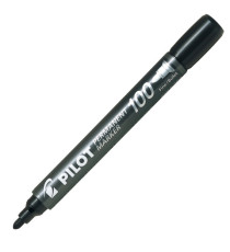 Marcatore Permanente Markers 100 - punta tonda 4,50 mm - colori assortiti - Pilot - astuccio 4 pezzi