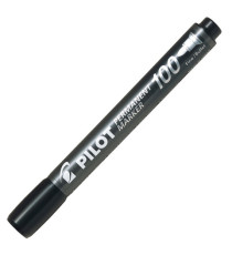 Marcatore Permanente Markers 100 - punta tonda 4,50mm - nero - Pilot Marcatore Permanente Markers 100 - punta tonda 4,50mm - nero - Pilot