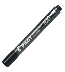 Marcatore Permanente Markers 100 - punta tonda 4,50mm - nero - Pilot Marcatore Permanente Markers 100 - punta tonda 4,50mm - nero - Pilot
