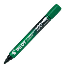 Marcatore Permanente Markers 100 - punta tonda 4,50mm - verde - Pilot Marcatore Permanente Markers 100 - punta tonda 4,50mm - verde - Pilot