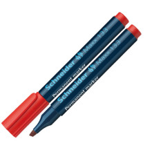 Marcatore permanente Maxx 133 - punta a scalpello -  tratto 1,00-4,00mm - rosso - Schneider Marcatore permanente Maxx 133 - punta a scalpello -  tratto 1,00-4,00mm - rosso - Schneider