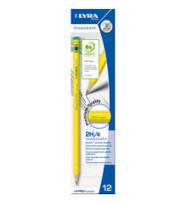 Matita di grafite Temagraph - gradazione 2H - Lyra - conf. 12 pezzi