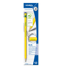 Matita di grafite Temagraph - gradazione H - Lyra - conf. 12 pezzi
