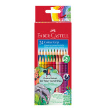 Matite colorate Color Grip - acquerellabili - Faber-Castell - scatola 24 pezzi Matite colorate Color Grip - acquerellabili - Faber-Castell - scatola 24 pezzi