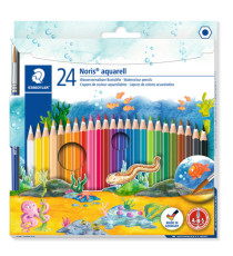 Matite colorate Noris aquarell - colori assortiti - Staedtler - astuccio 24 pezzi Matite colorate Noris aquarell - colori assortiti - Staedtler - astuccio 24 pezzi