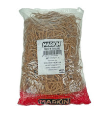 Elastici - diametro 2 cm - 1 kg - caucciù - avana - Markin Elastici - diametro 2 cm - 1 kg - caucciù - avana - Markin