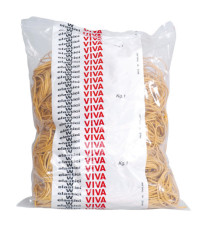 Elastici ad anello - diametro 15 cm - 1 kg - gomma - giallo - Viva Elastici ad anello - diametro 15 cm - 1 kg - gomma - giallo - Viva