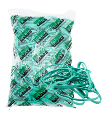 Elastico fettuccia - diametro 15 x 0,8 cm - 1 kg - gomma - verde - Lebez