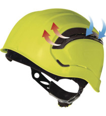 Elmetto da cantiere Granite Wind - giallo fluo - Deltaplus