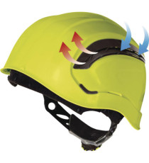 Elmetto da cantiere Granite Wind - giallo fluo - Deltaplus