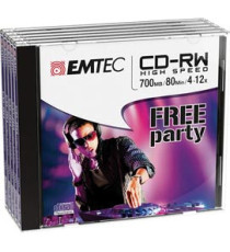 Emtec - CD-RW - ECOCRW80512JC - 80min/700mb Emtec - CD-RW - ECOCRW80512JC - 80min/700mb