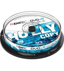 Emtec - DVD+R - registrabile, 4,7GB, 16x spindle - conf. 10 pz Emtec - DVD+R - registrabile, 4,7GB, 16x spindle - conf. 10 pz